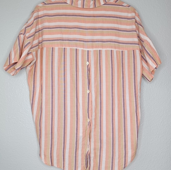 Madewell Courier 100% Cotton Sz XS Short-Sleeve Top - Picture 8 of 14